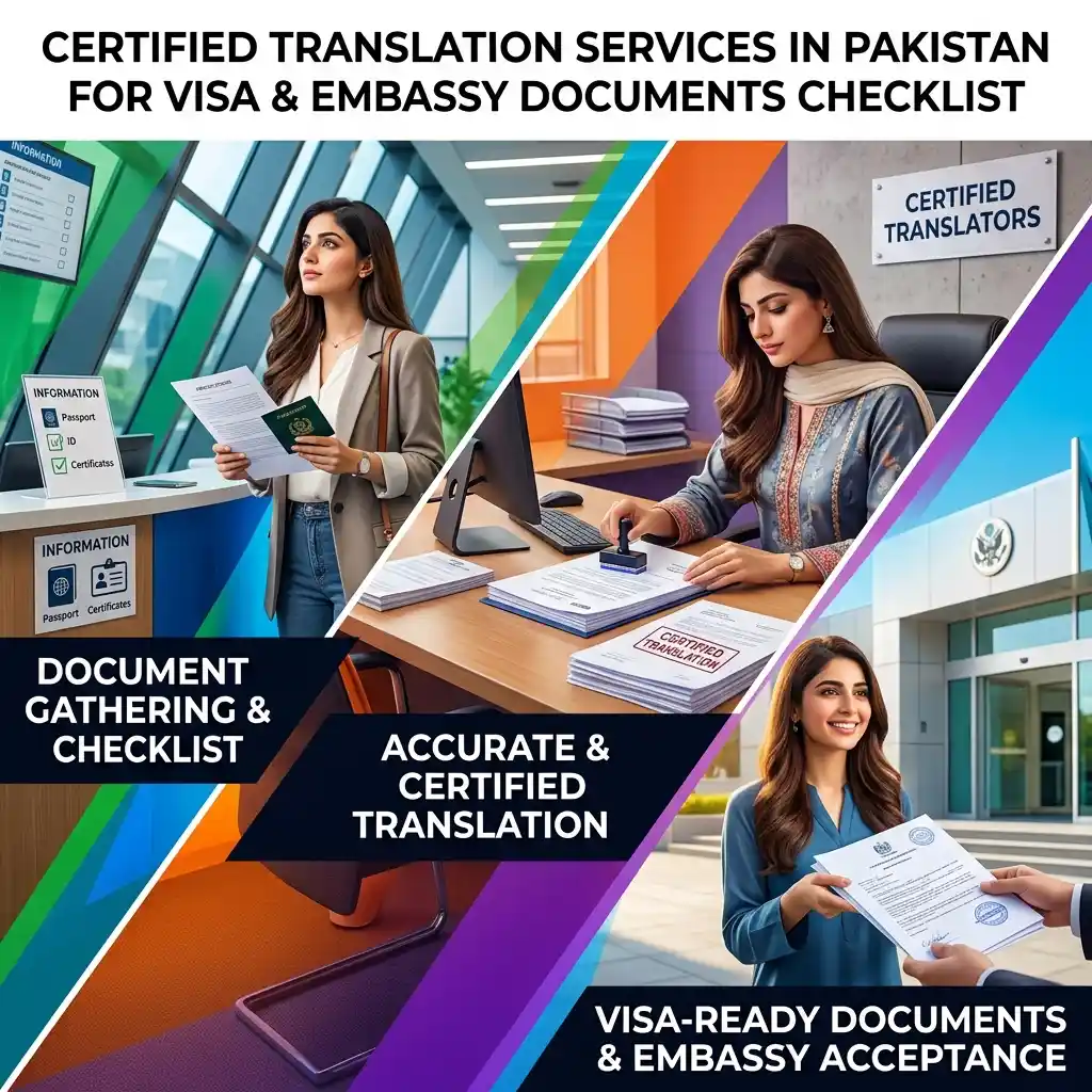 Certified translation services in Pakistan for visa and embassy documents