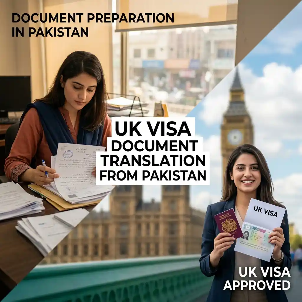 UK visa document translation from Pakistan checklist