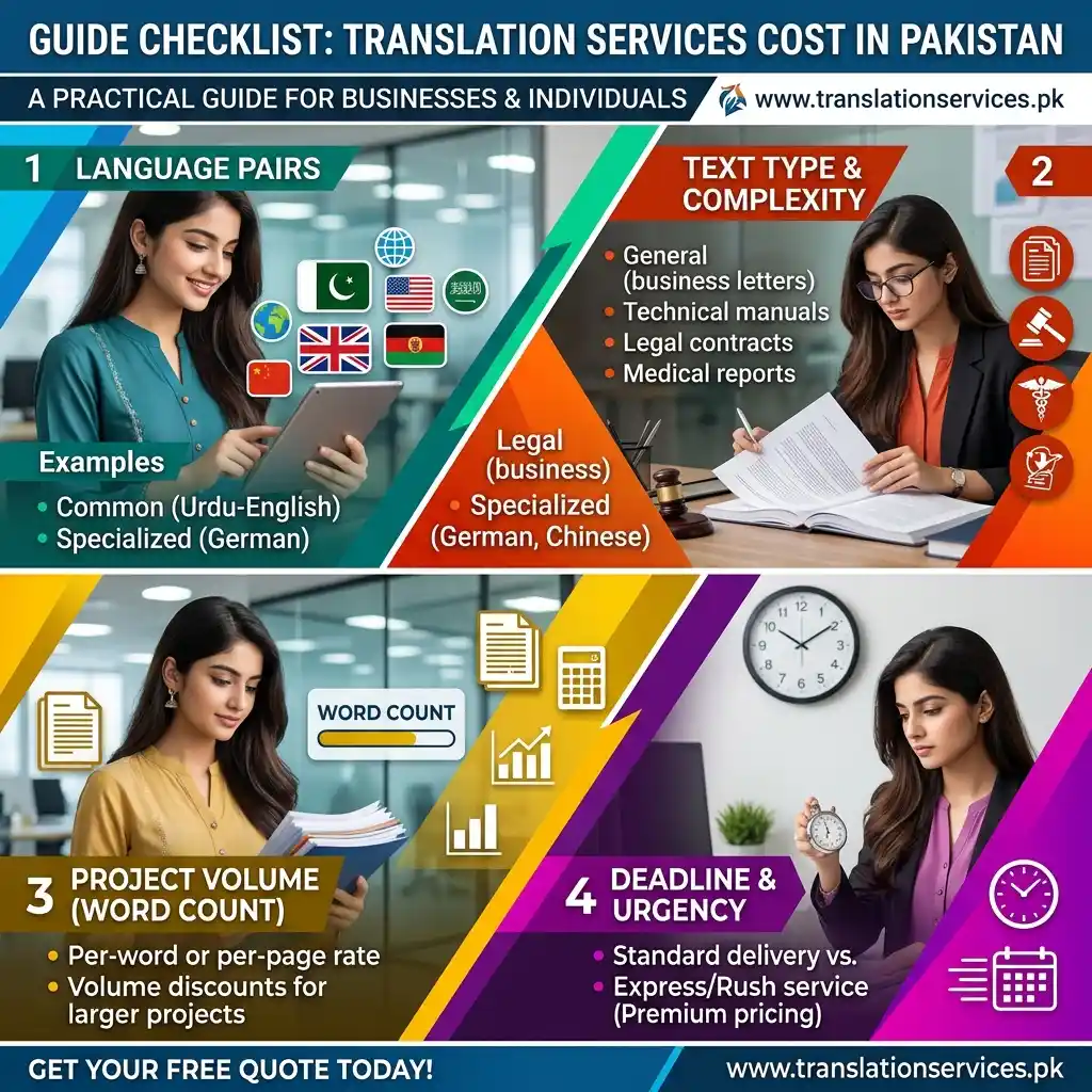 Translation services cost in Pakistan guide