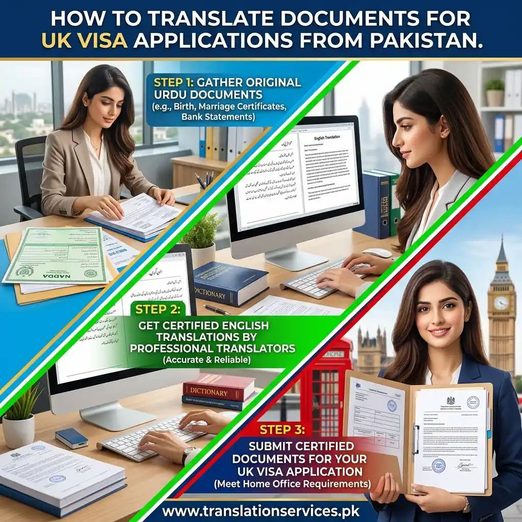 How to Translate Documents for UK Visa Applications from Pakistan