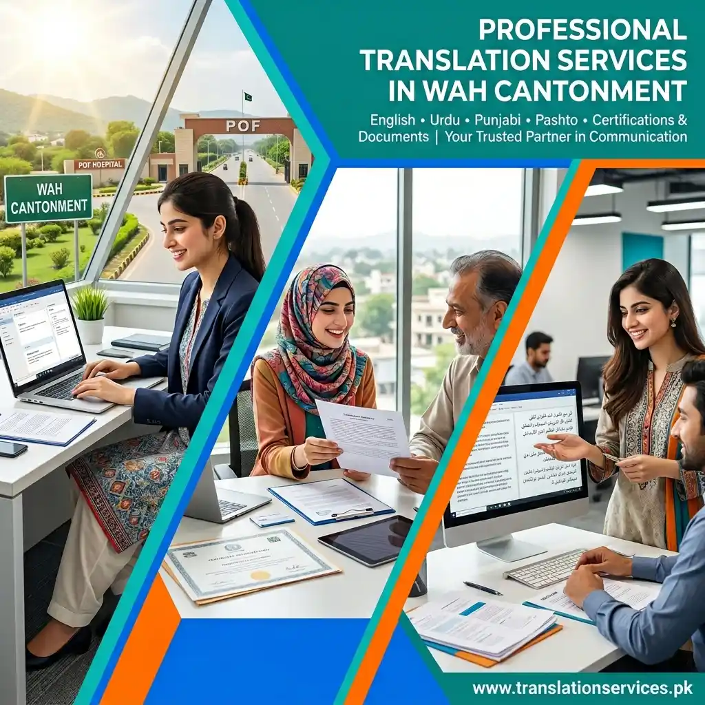 واہ کینٹ میں ترجمہ خدمات