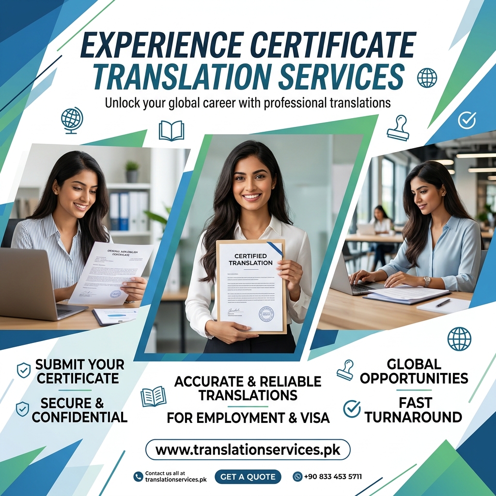 Experience Certificate Translation Services