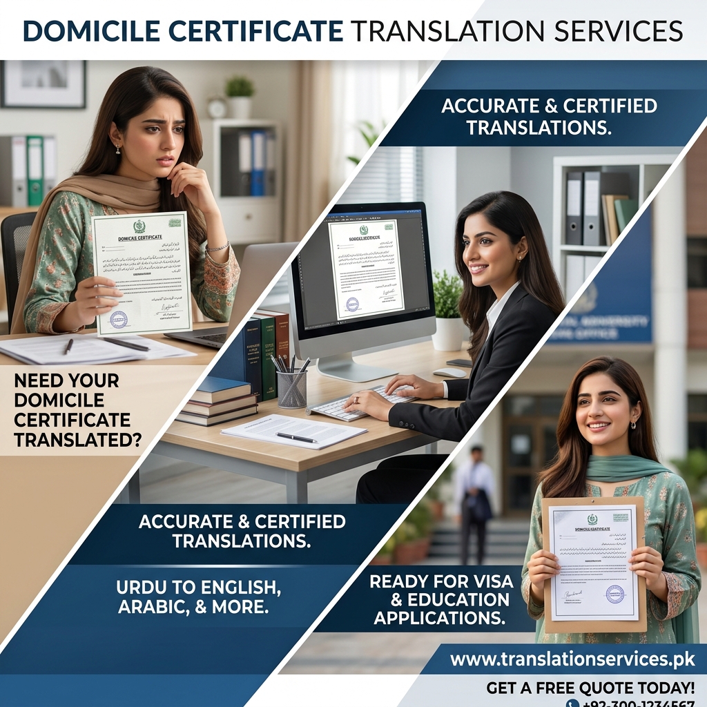 Domicile Certificate Translation Services