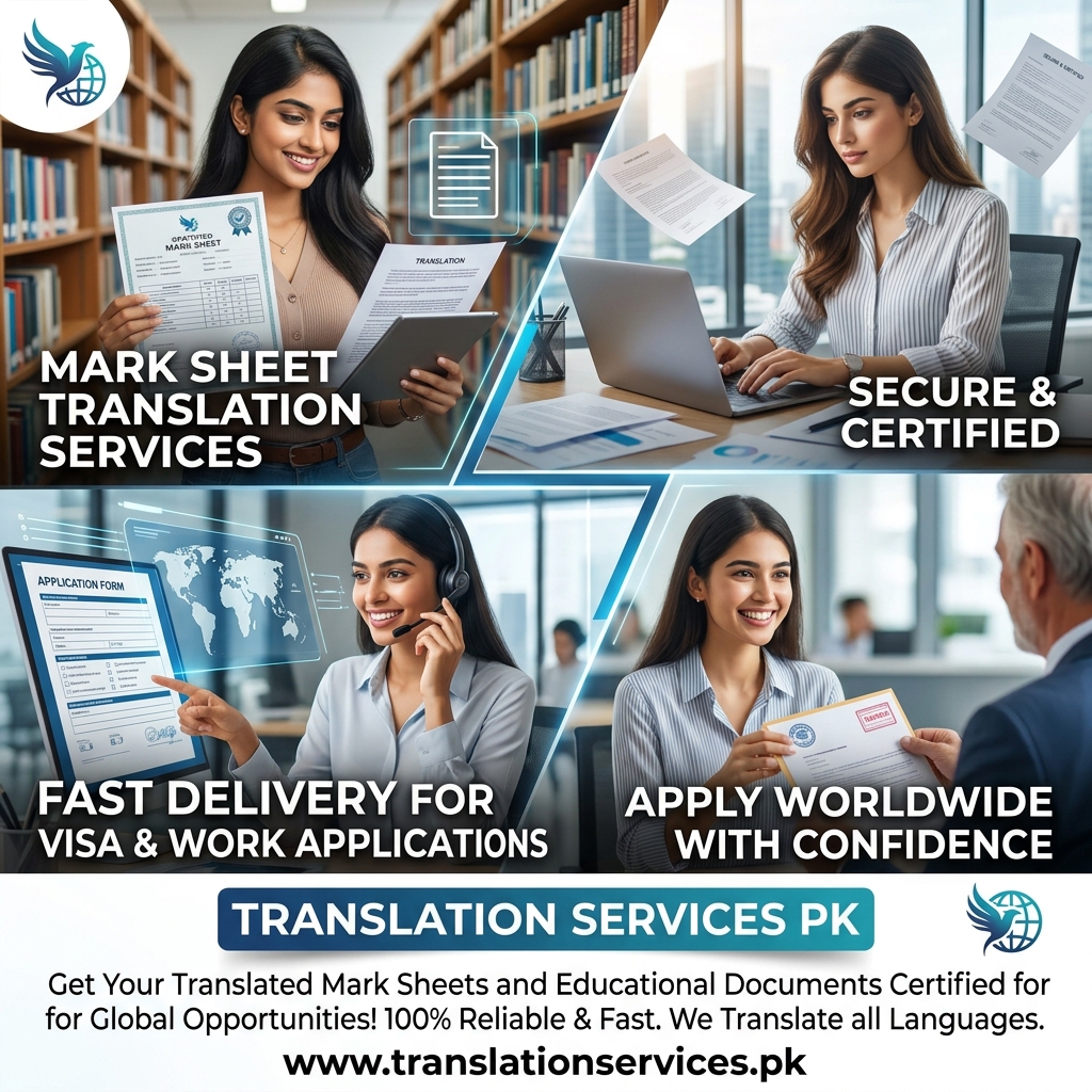 Mark Sheet Translation Services in Pakistan