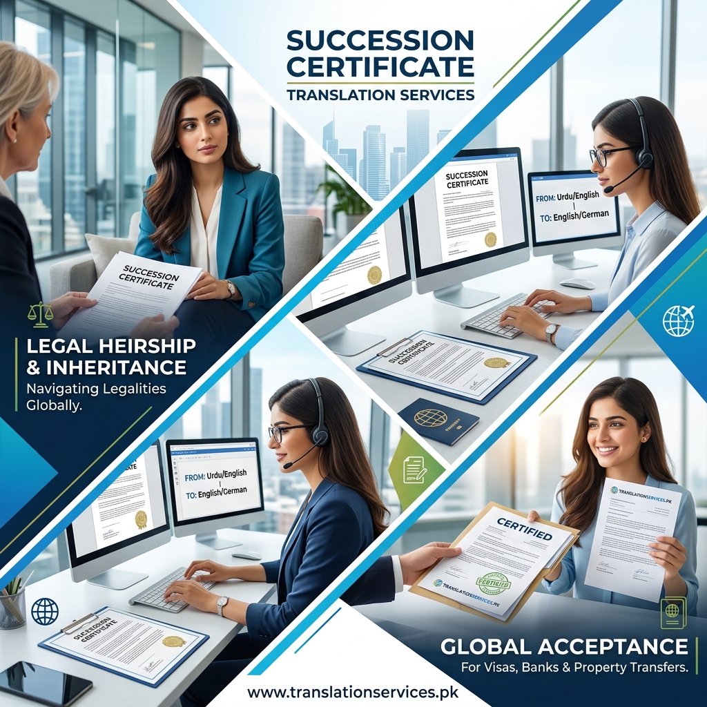 Succession Certificate Translation Services in Pakistan