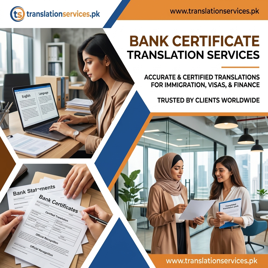 Bank Certificate Translation Services in Pakistan