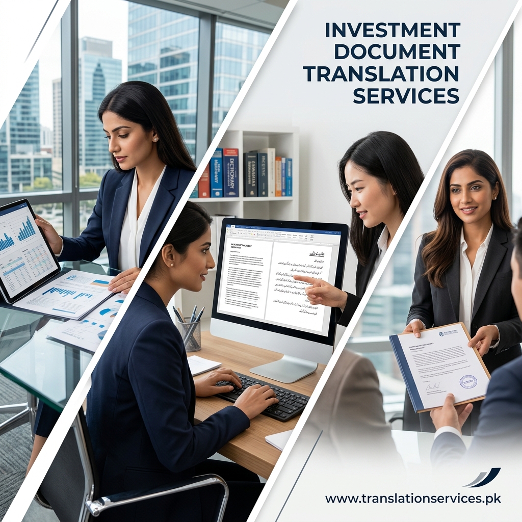 Investment Document Translation Services in Pakistan