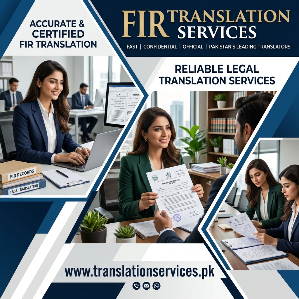 FIR Translation Services in Pakistan