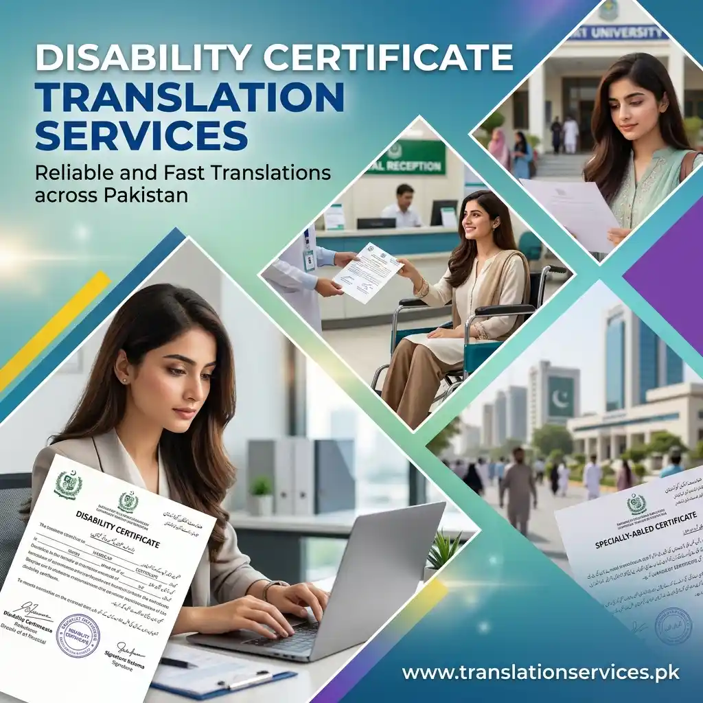 Disability Certificate Translation Services in Pakistan