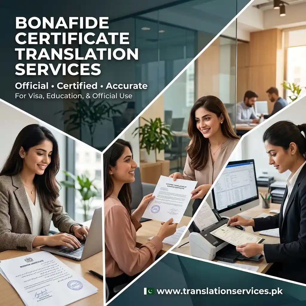 Bonafide Certificate Translation Services in Pakistan