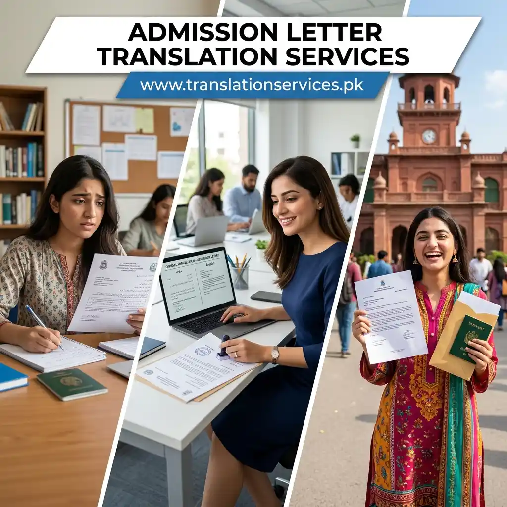 Admission Letter Translation Services in Pakistan