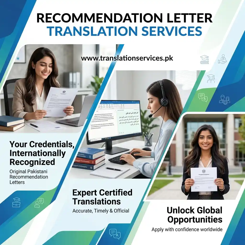 Recommendation Letter Translation Services in Pakistan