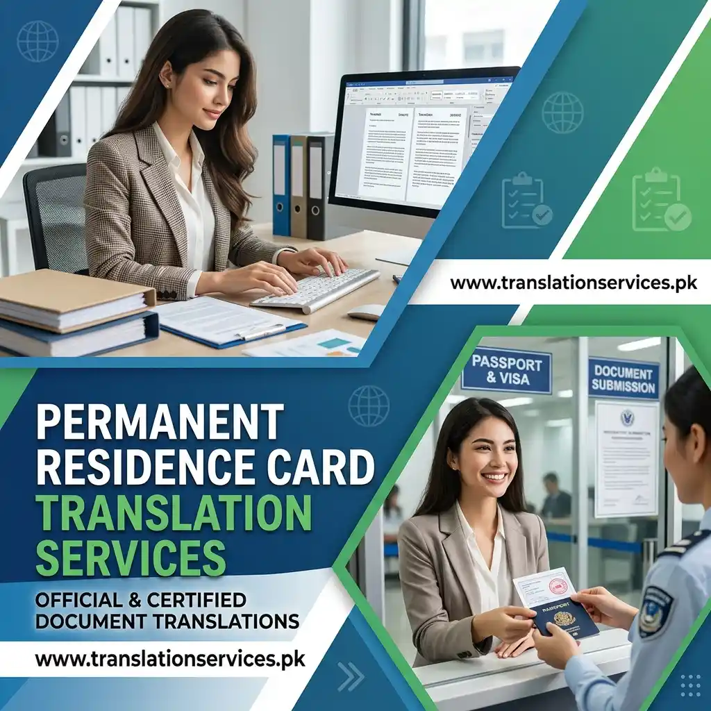 Permanent Residence Card Translation Services in Pakistan
