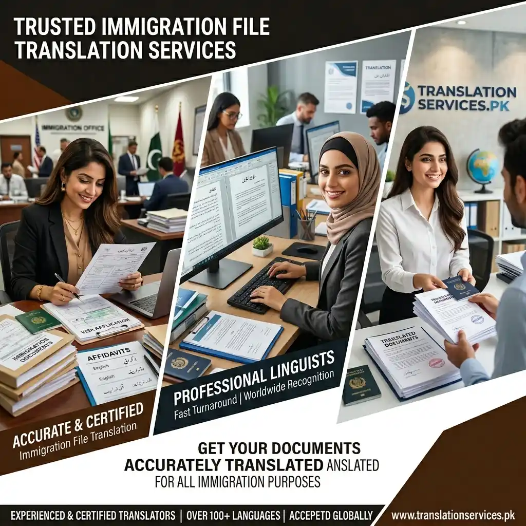 Immigration File Translation Services in Pakistan