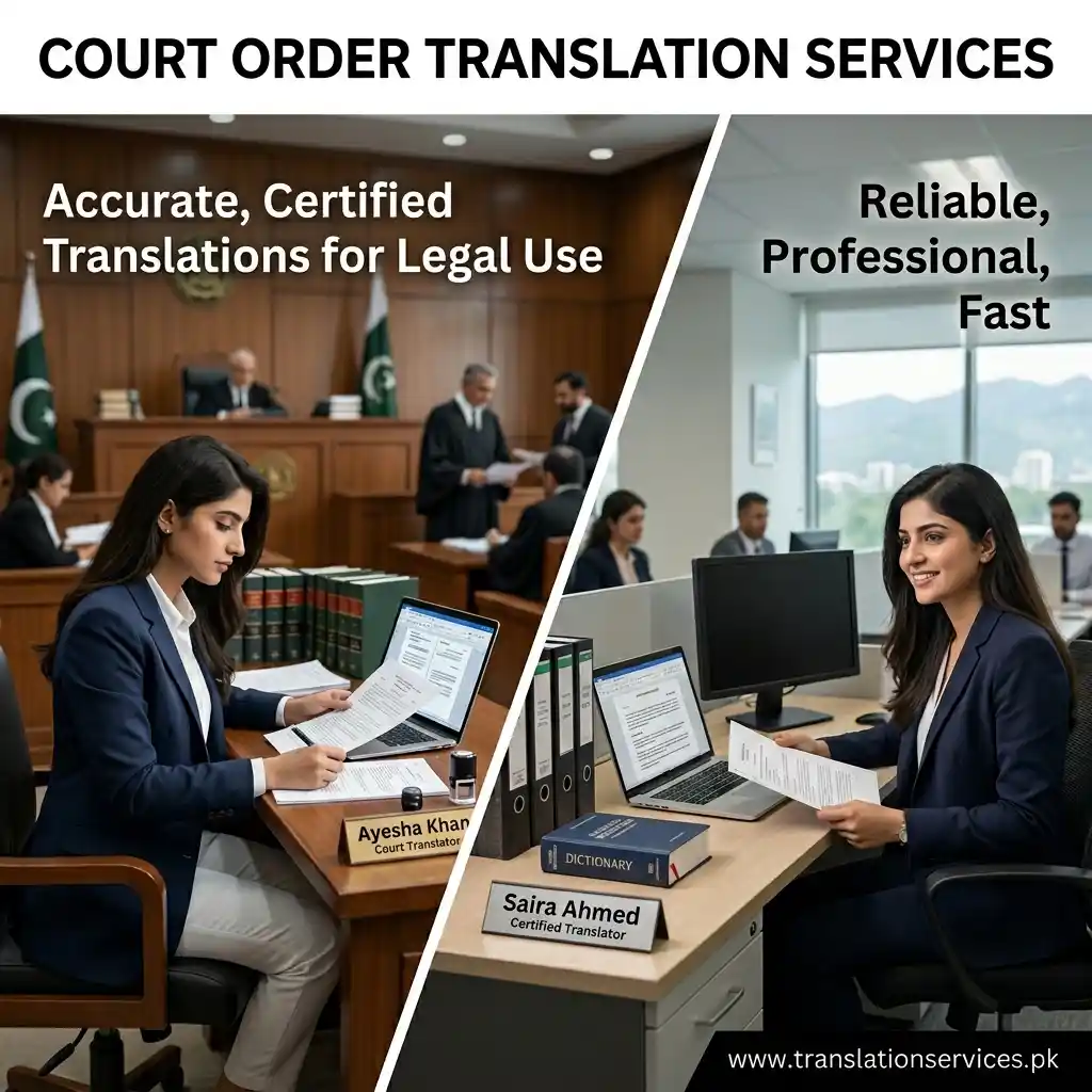 Court Order Translation Services in Pakistan