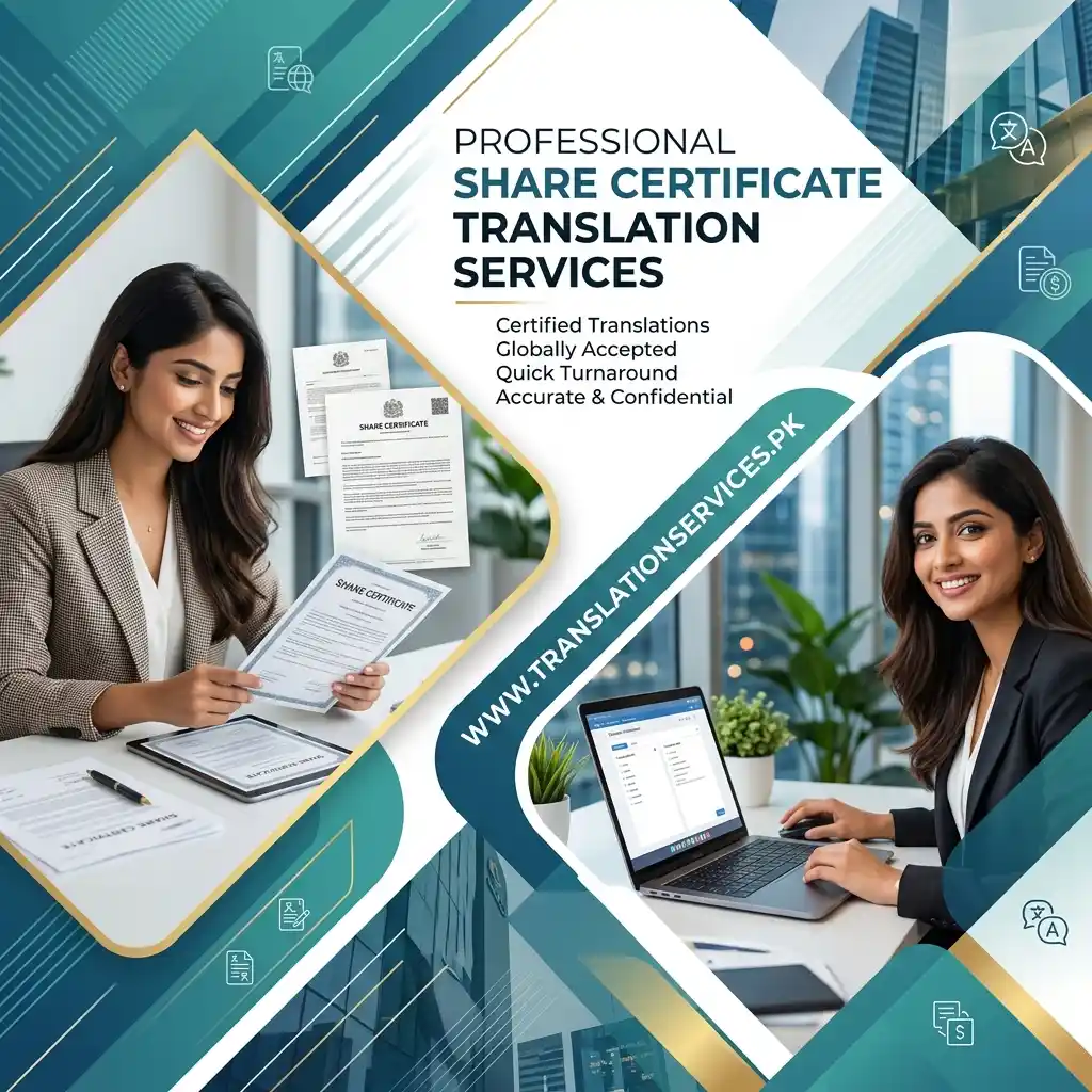 Share Certificate Translation Services in Pakistan