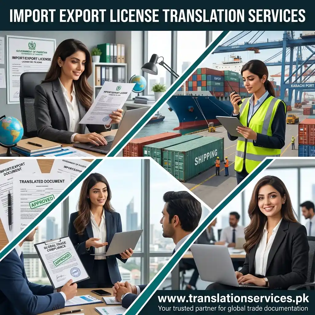 Import Export License Translation Services in Pakistan