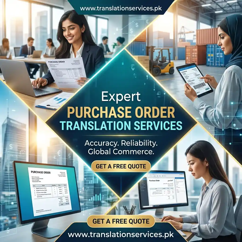 Purchase Order Translation Services in Pakistan
