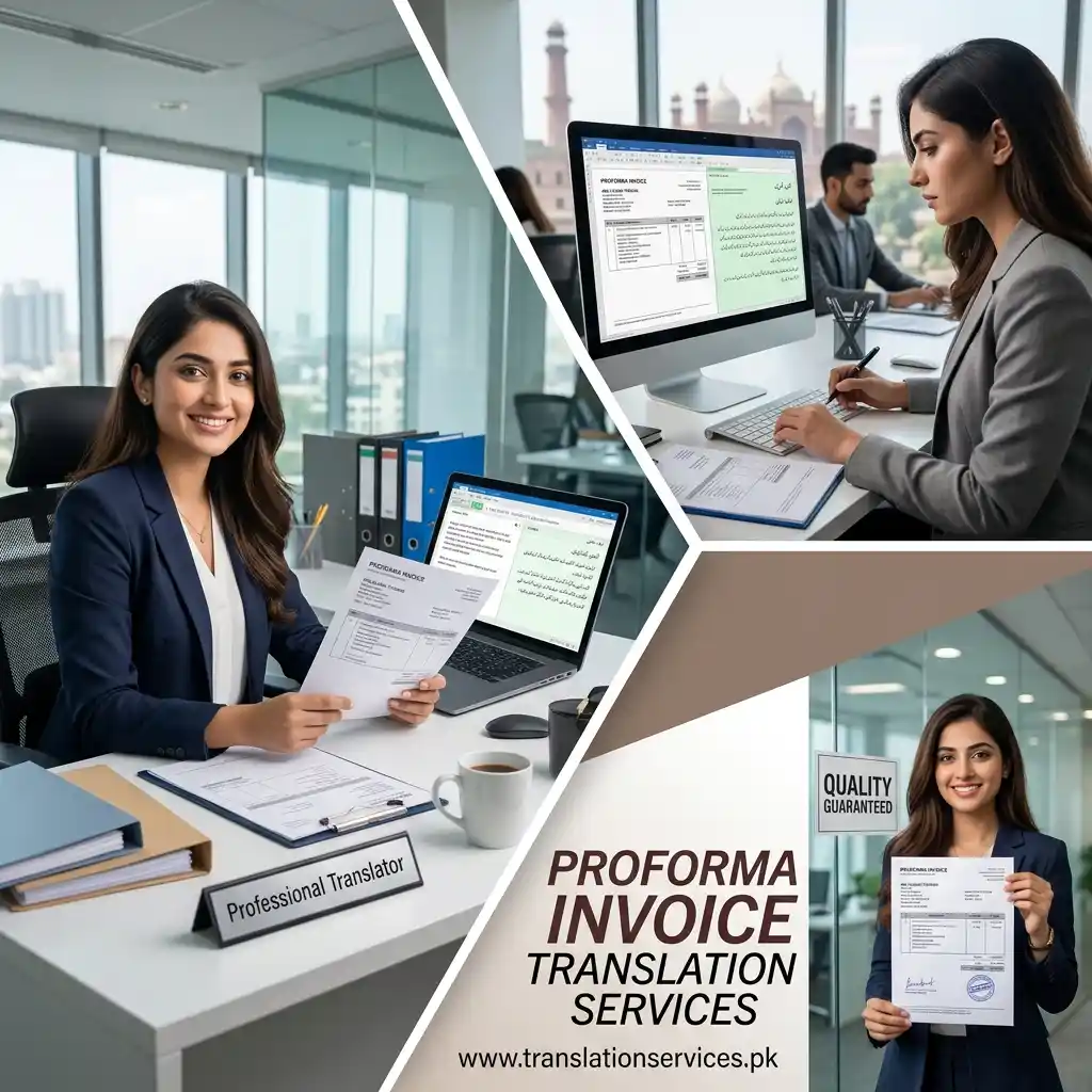 Proforma Invoice Translation Services in Pakistan
