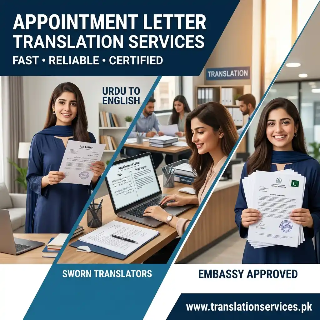 Appointment Letter Translation Services in Pakistan