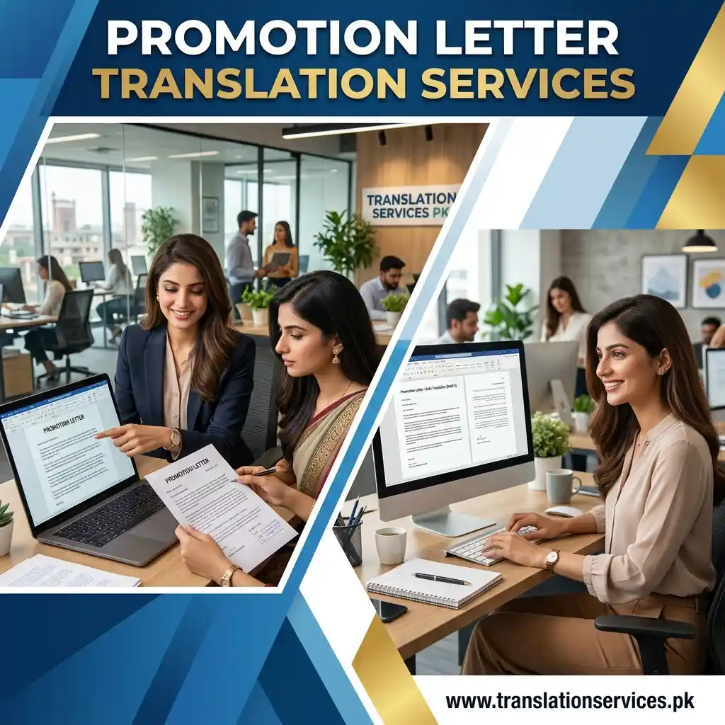 Promotion Letter Translation Services in Pakistan