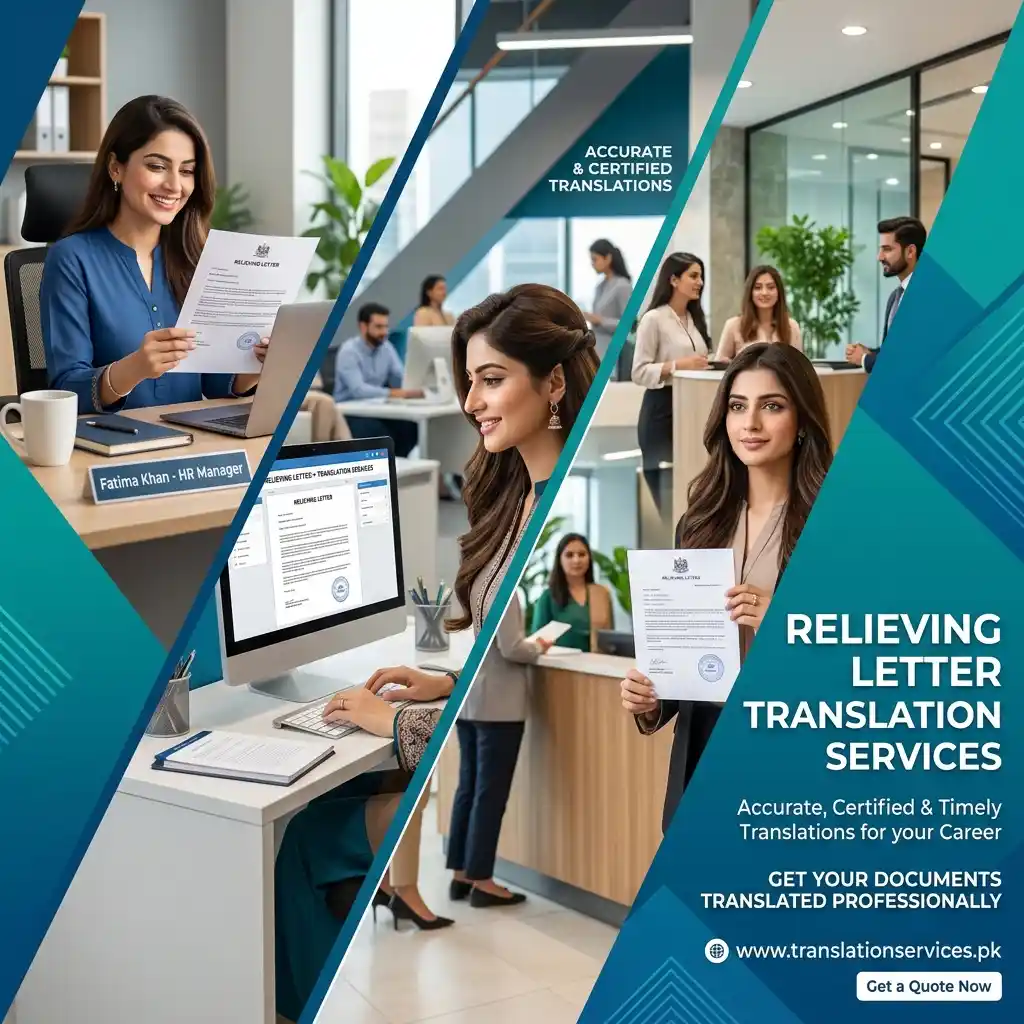 Relieving Letter Translation Services in Pakistan