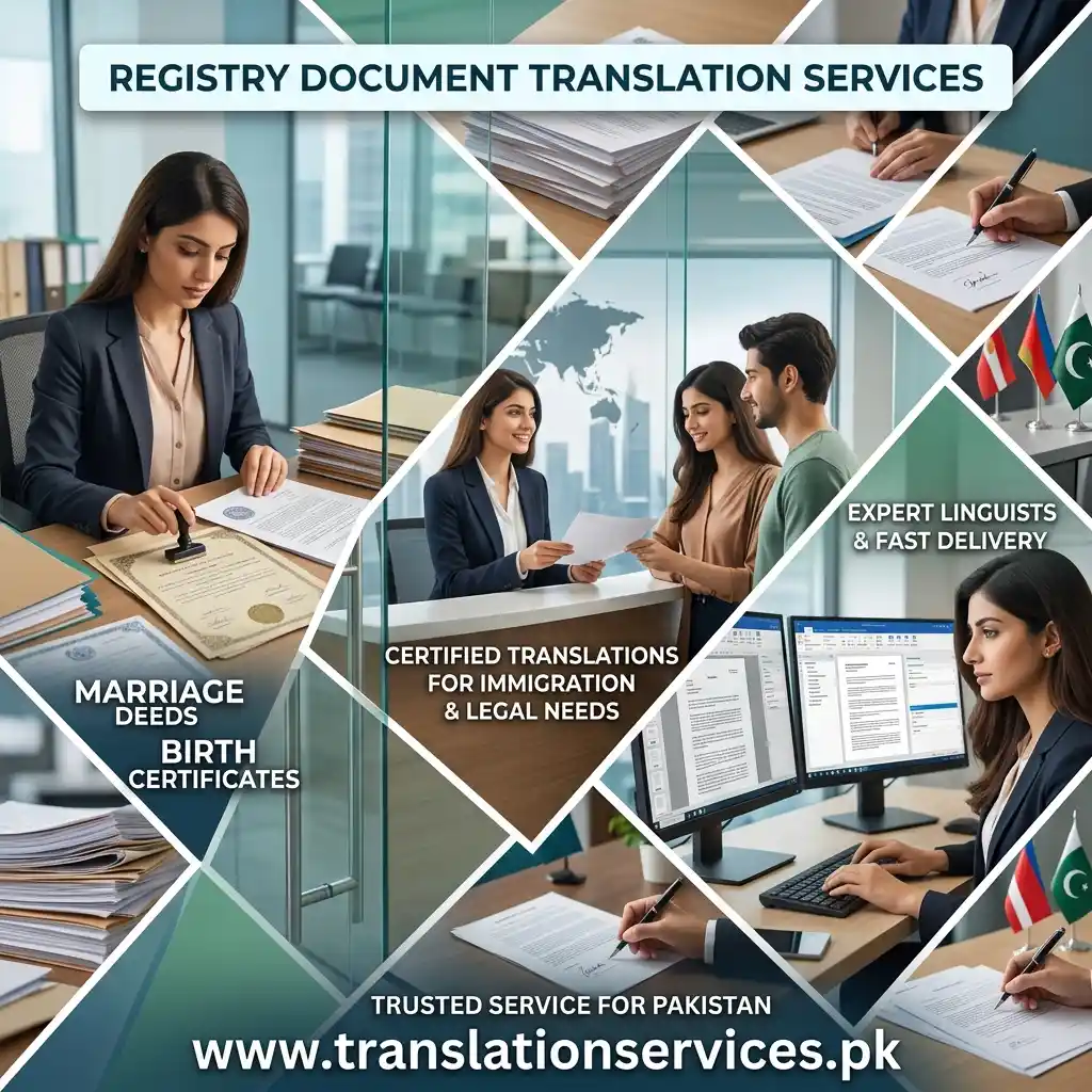 Registry Document Translation Services in Pakistan
