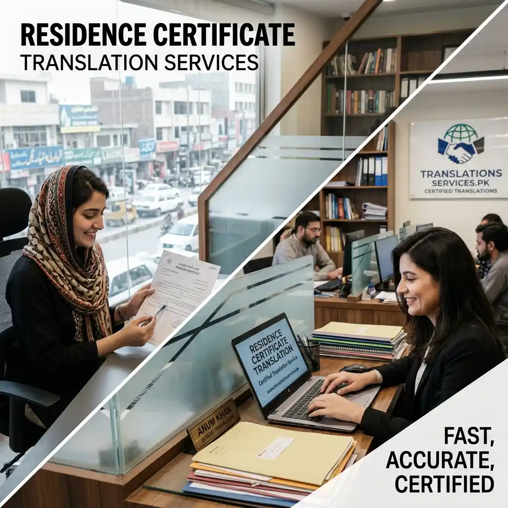 Residence Certificate Translation Services in Pakistan