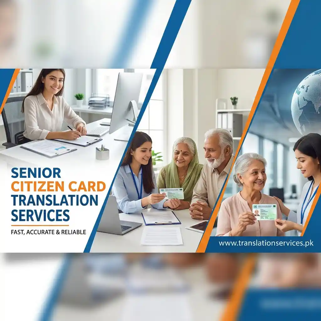 Senior Citizen Card Translation Services in Pakistan