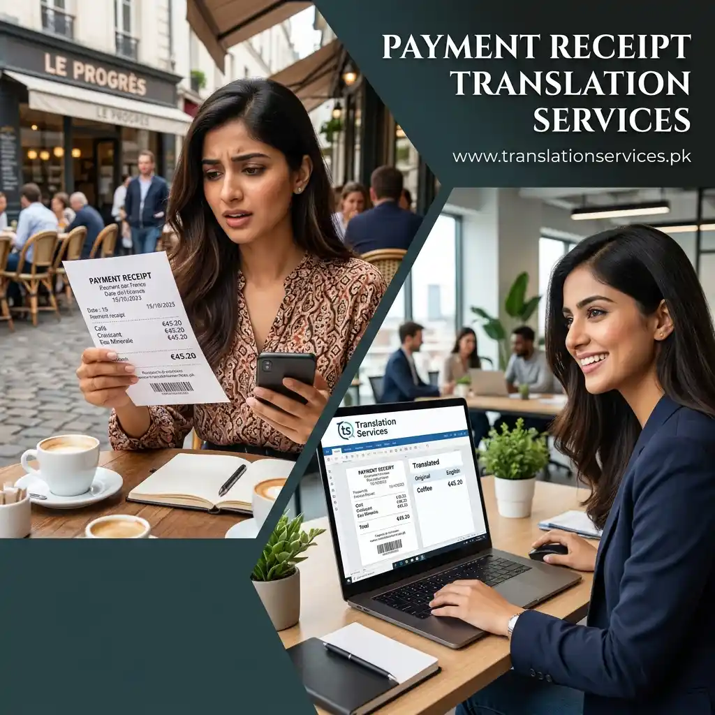 Payment Receipt Translation Services in Pakistan