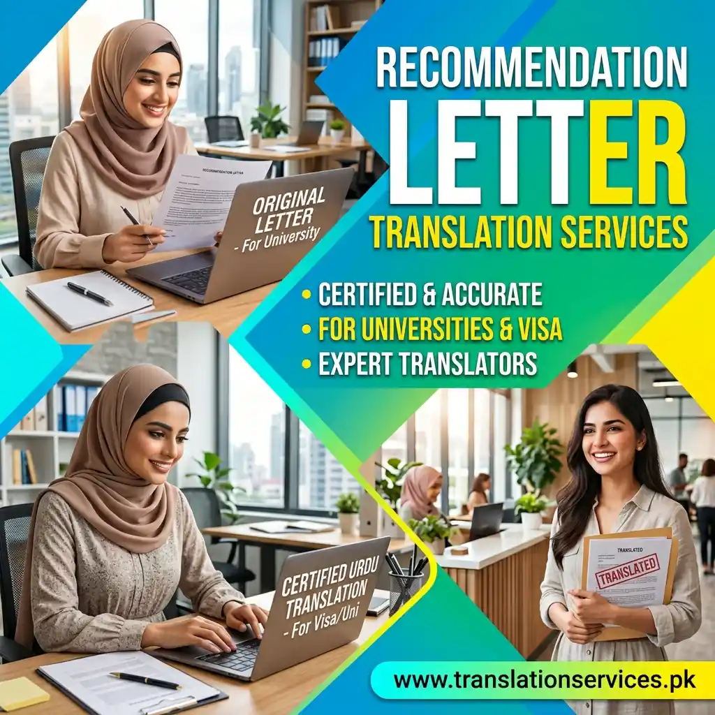 Recommendation Letter Translation Services in Pakistan