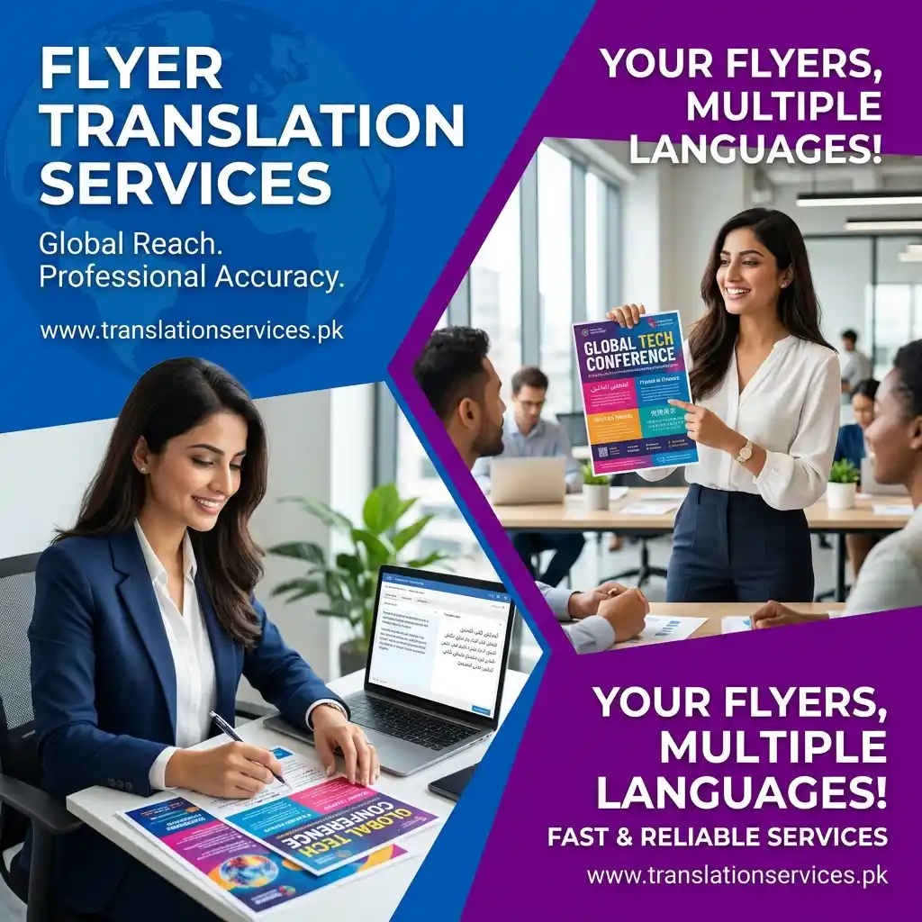 Flyer Translation Services in Pakistan