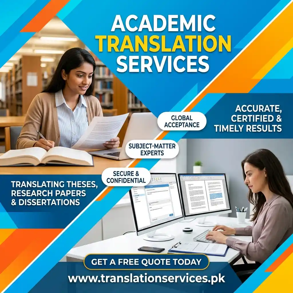 Academic Translation Services in Pakistan