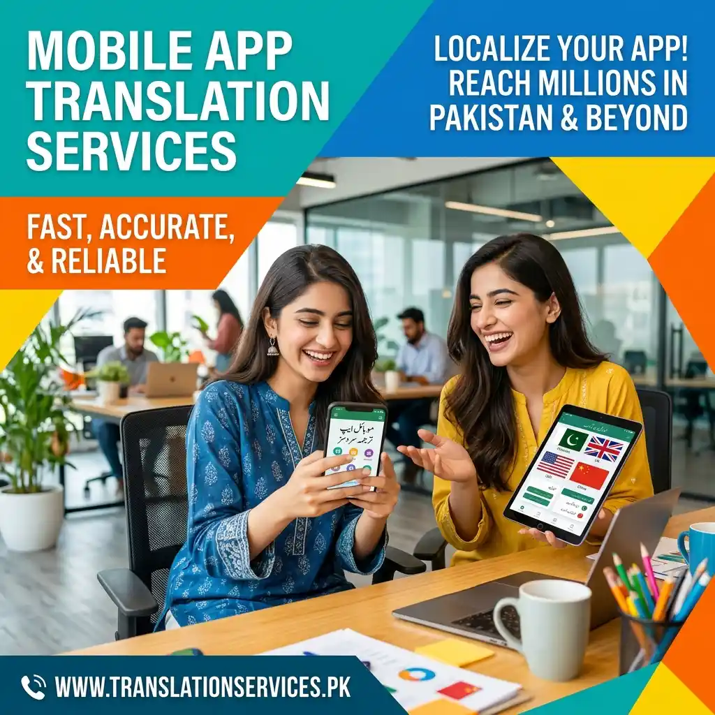 Mobile App Translation Services in Pakistan