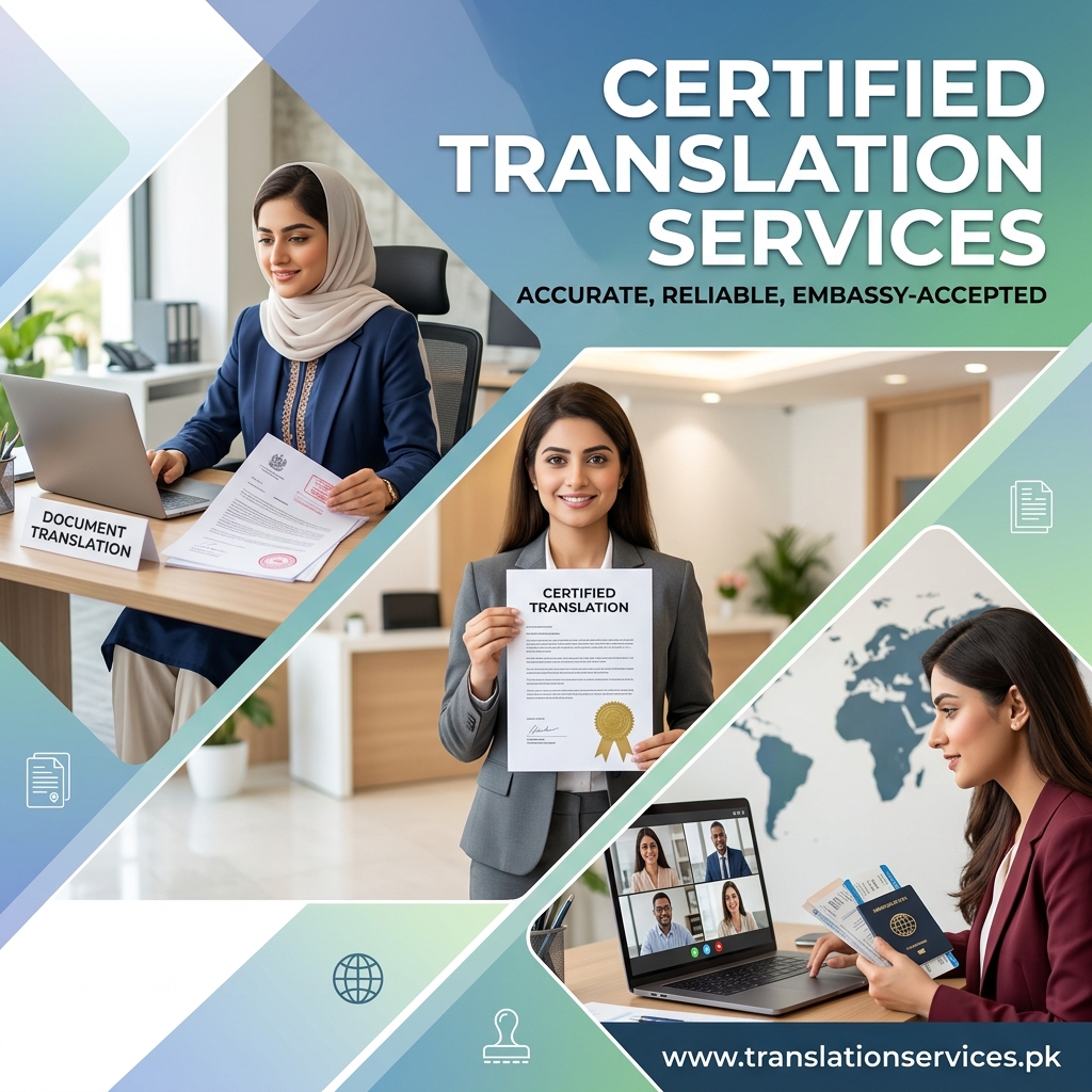 پاکستان میں تصدیق شدہ ترجمہ سروسز