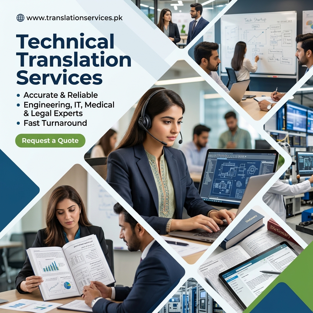 پاکستان میں تکنیکی ترجمہ سروسز